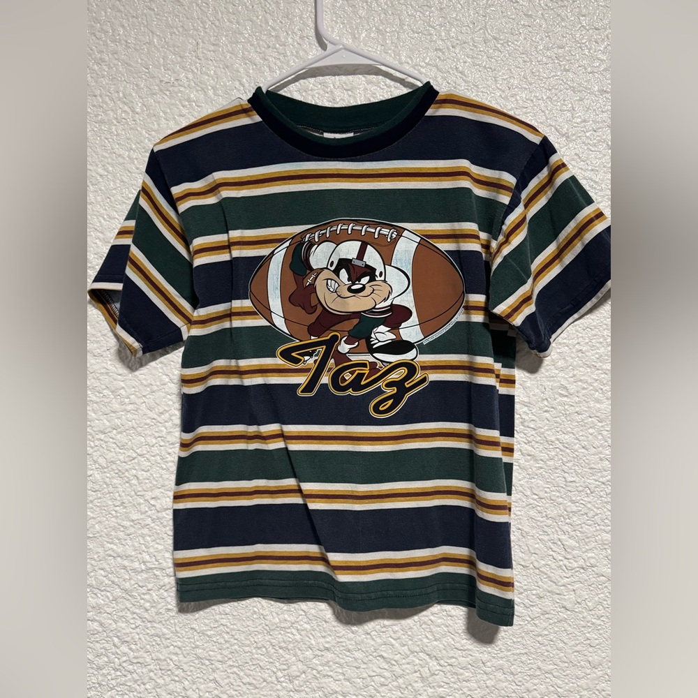 Vintage 90s NFL Green Bay Packers Looney Tunes Taz Size L Youth